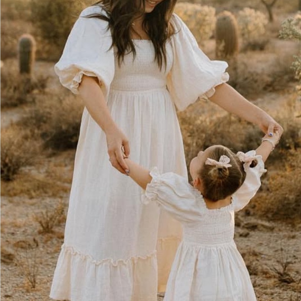 Adobe Lane Women’s Cream Midi Dress